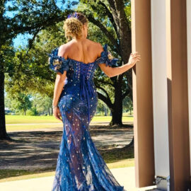 Off shoulder mermaid gown